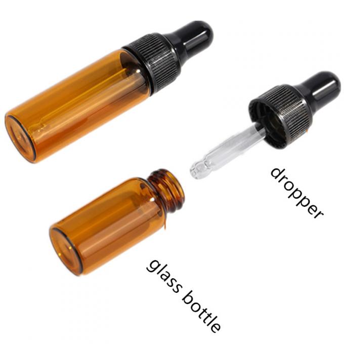 Cosmetic 2ml 3ml 5ml Glass Bottle And Dropper Bulk