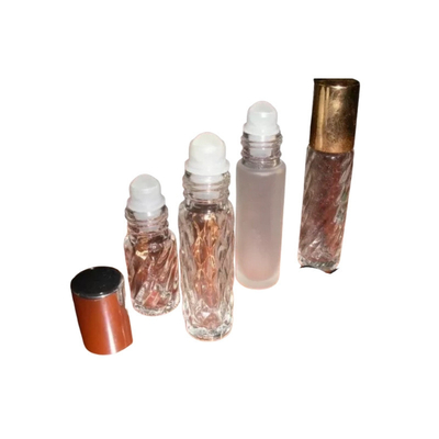 1 inch 0.05mm Perfume Roll On bottles with Holder For Cosmetic Packaging