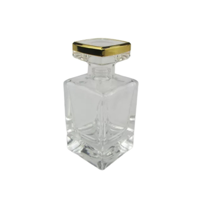 Empty Perfume 50ml Glass Bottle Silver WIth  Spayer Customize Caps