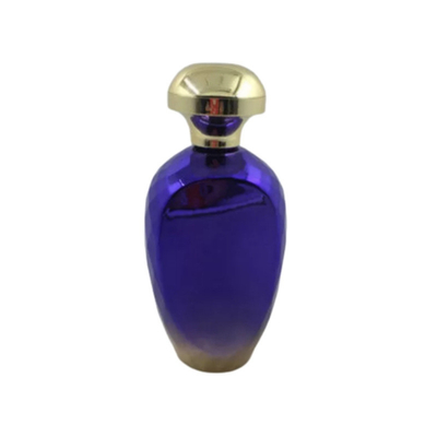 Gradient Glass Collectible Perfume Bottles Aluminum Sprayer With Golden Caps
