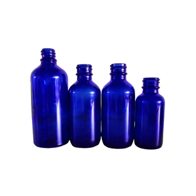 Blue Color 15ml Glass Dropper Bottles , Essential Oil Dropper Bottles