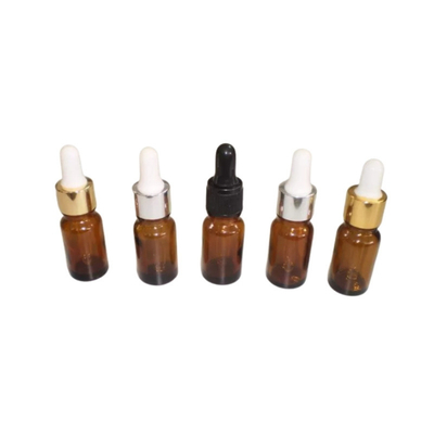 Medical Custom Silcon Glass Dropper Bottles 15ml With Cold Coated Cover