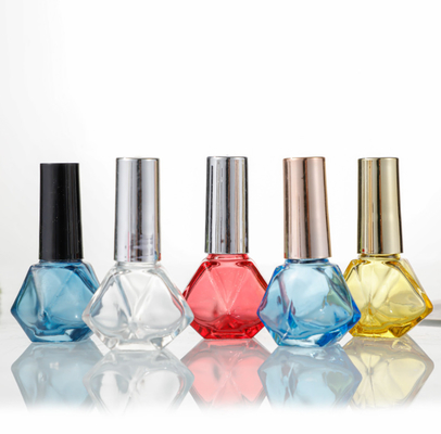 8ml Nail Polish Diamond Glass Split Bottle Customized Colorful