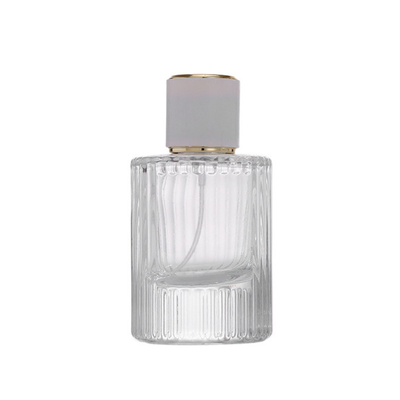 Transparent Glass Perfume Bottle Sub Bottling 30 / 50 / 100ml Cosmetic Sampl