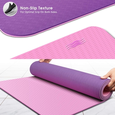 Durable Nonslip 6MM Home Use Pilates Esterilla Tpe Yoga Mat Exercise Equipment
