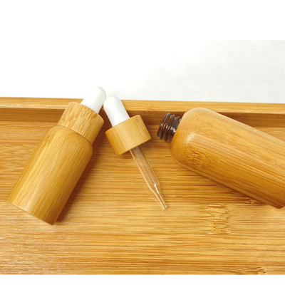 Bamboo Wood Essential Oil Bottle Ring Dropper ISO8317