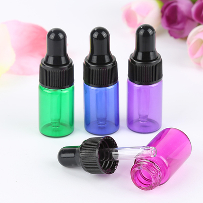 2ml 5ml Tither Color Glass Bottle Essential Oil Sample Bottle Of Travel Packing