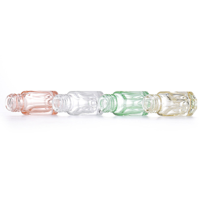 Octagonal Roller Bottle Glass 12ml Refillable Container Sub Package Bottle