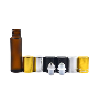 Portable Colored Glass Roll On Bottles 4ml 8ml 10ml For Skin Care Cream