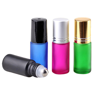 4ml Glass Roller Bottle With Metal Ball OEM Screw Cap Refillable Roll On Perfume Bottles