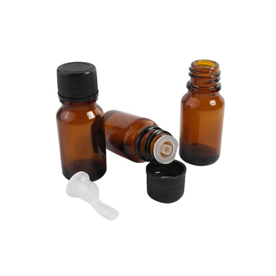 Blue Color 15ml Glass Dropper Bottles , Essential Oil Dropper Bottles