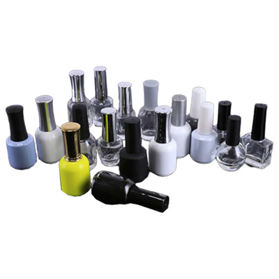 Aluminum Caps Empty Glass Nail Polish Bottles , 10ml 12ml 15ml Empty Nail Polish Bottles