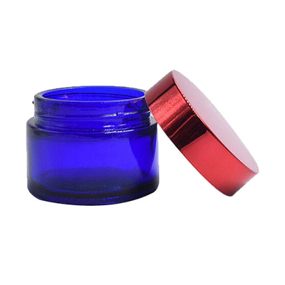 30g / 50g Glass Cosmetic Cream Jar , Small Glass Cosmetic Jars With Lids