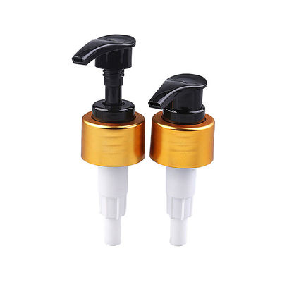 Liquid Soap Dispenser Pump 24mm 28mm 33mm 38mm Hand Sanitizer Dispenser Gold Aluminum Plastic Lotion Pump for bottles