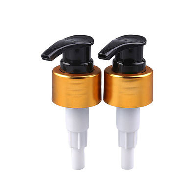 Liquid Soap Dispenser Pump 24mm 28mm 33mm 38mm Hand Sanitizer Dispenser Gold Aluminum Plastic Lotion Pump for bottles