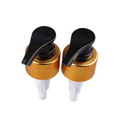 Liquid Soap Dispenser Pump 24mm 28mm 33mm 38mm Hand Sanitizer Dispenser Gold Aluminum Plastic Lotion Pump for bottles