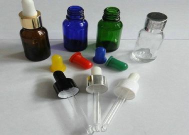 Chemical Glass Dropper Bottles 30ml / 50ml Customized Color With Childproof Cap