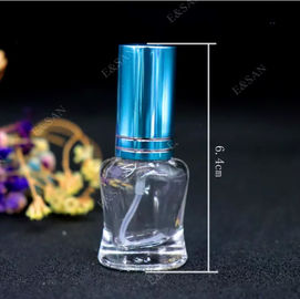 Aluminium Cap Antique Clear Glass Perfume Bottles 100ml With Atomizer