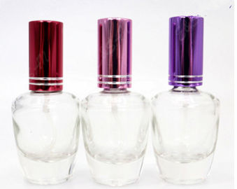 Clear Refillable Glass Perfume Bottle 30ml Capacity With Aluminum Sprayer