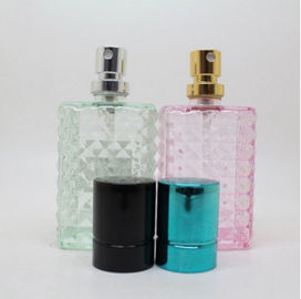 40ml wholesal colorful perfume glass bottle with crimp pump