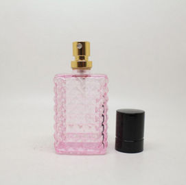 40ml wholesal colorful perfume glass bottle with crimp pump