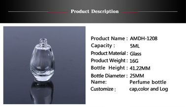 perufme glass bottle 5ml