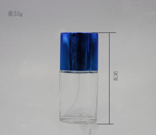 Wholesale Fancy Clear Glass Perfume Bottle With UV plastic Cap Glass Refill Empty Perfume Atomizer Spray hot sell