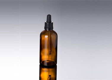 Empty Glass Dropper Bottles , 5ml - 100ml Amber Glass Vials With Dropper