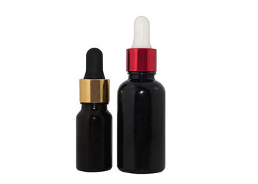 10ml 30ml Boston Round Black Matte Frosted Cosmetic30ml Frosted Glass Dropper Bottle