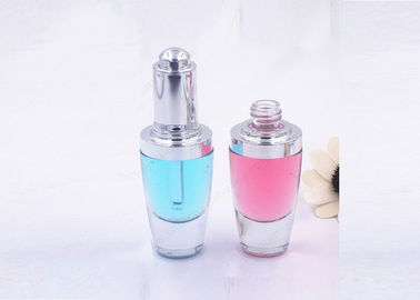 Cosmetics Essential Oil Luxury 30ml Glass Dropper Bottles With Various Cap Color