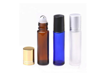 Empty Glass 10ml Roll On Perfume Bottles , Glass Roll On Perfume Containers