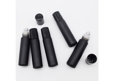 Black Color Empty Perfume Roller Bottles 5ml -10ml For Cosmetic / Eye Cream