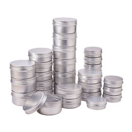 Screw Cap Empty Aluminum Cream Jar 15ml - 100ml Customized Capacity