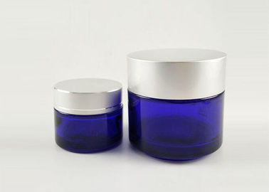 Skin Care Glass Cosmetic Cream Jar , Empty Glass Cream Containers