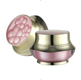 Round Shape Cosmetic Cream Jar , 60G Glass Face Cream Jars For Skin Care