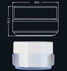 Empty Plastic Cosmetic Cream Jar , Skin Care Cosmetic Cream Containers