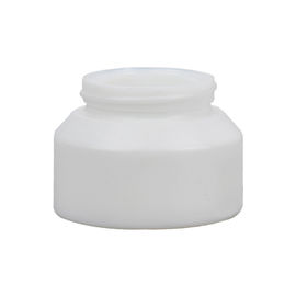 Natural 1oz 30ml Cosmetic Cream Glass Jar Matte White Glass Clay Mask Jar With Wooden Lid