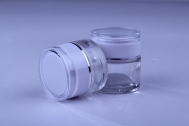 30g / 50g White Glass Cosmetic Jar with Screw Lid for Face Cream