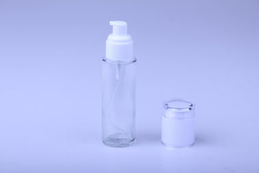 Round 30g/ 50g Pump Glass Bottle for Essence Oil