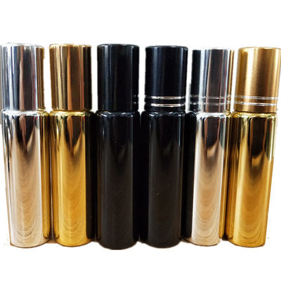 10ml Electroplate UV Glass Empty Roll On Perfume Bottles