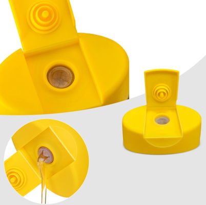 24mm Yellow Oval Flip Top Closures Honey Bottle Cap