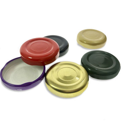 Tinplate Round Fruit Can 42mm Diameter Glass Bottle Cap