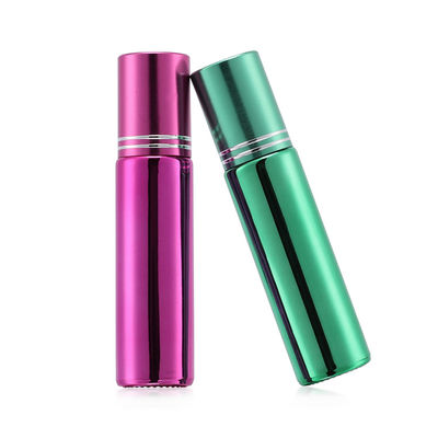 Perfume Roller Bottles Wholesale 1ml Colorful UV Bulk Roll On Bottle With Steel Roller