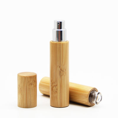 Travel Aromatherapy Aroma Oil 10ml Bamboo Spray Perfume Bottle With Screw Spray Cap