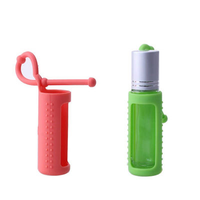 10ml Silicone Roller Gemstone 5ml Roll On Bottles Holder Sleeve Essential Oil Carrying Case Travel Protective Cover