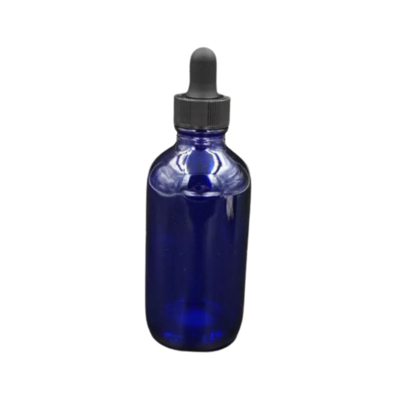 2 oz 60 ml Essential Oil Glass Bottles , Cobalt Blue Glass Dropper Bottles