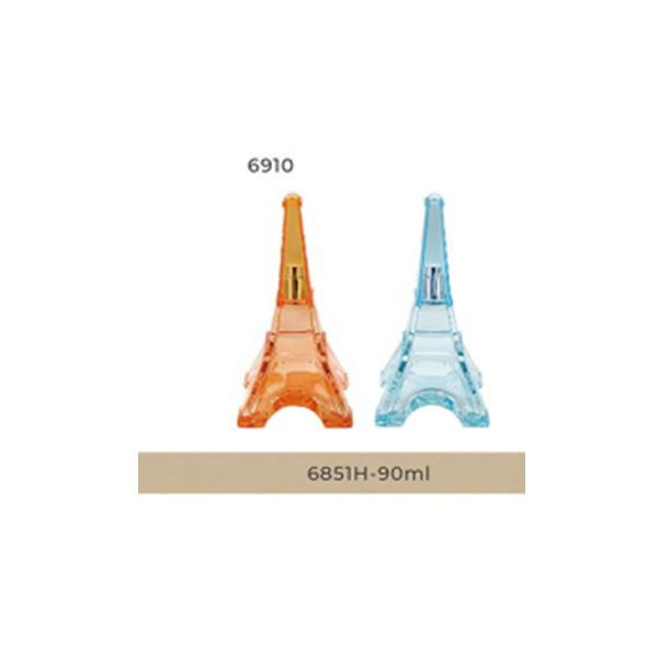 50ml 90ml Eiffel Tower Shape Logo Customized Art Deco Glass Perfume Bottles