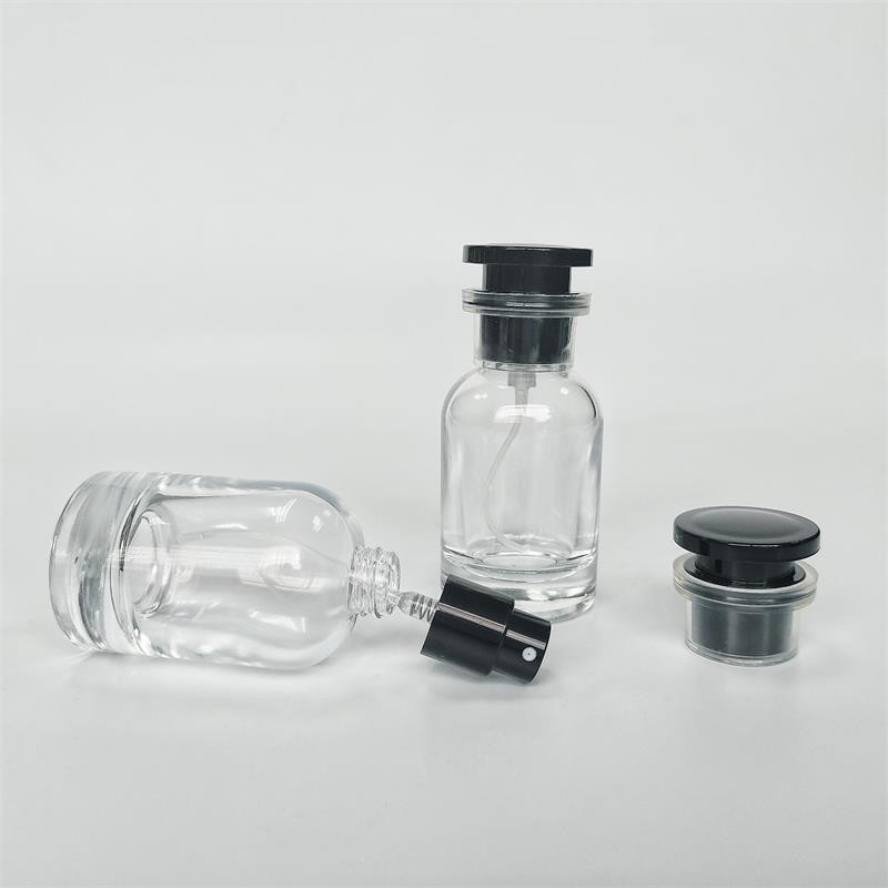 Express Shipping Custom Glass Perfume Bottles with Hot Stamping and Injection Blow Molding