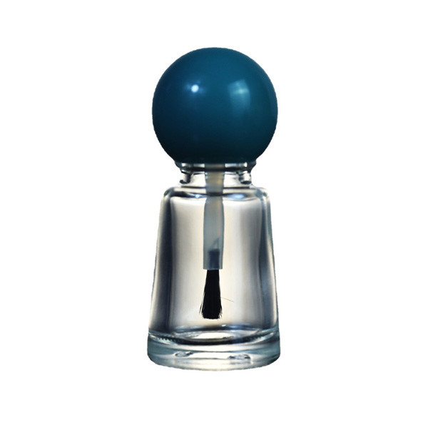 10ml Transparent Glass Nail Polish Bottle Cosmetics Packing Ball Lid Tapered
