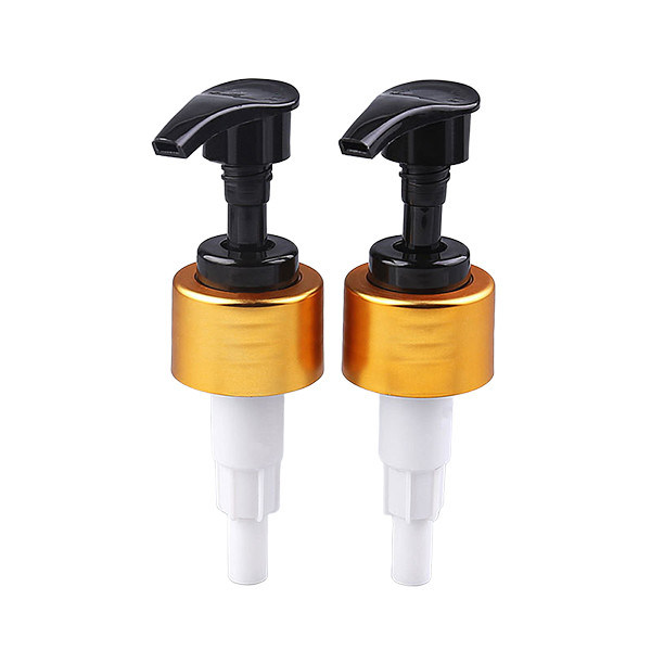 Liquid Soap Dispenser Pump 24mm 28mm 33mm 38mm Hand Sanitizer Dispenser Gold Aluminum Plastic Lotion Pump for bottles